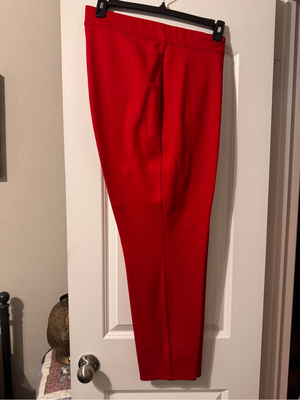 Red Slim Fit Women’s Pants